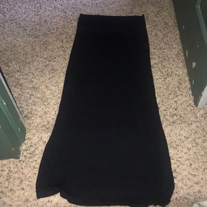 Black maxi skirt
